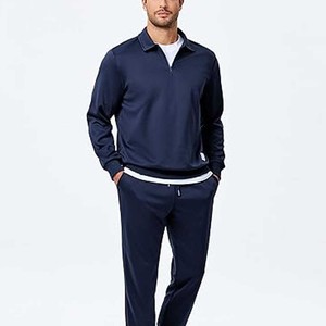 ชุดคลุมท้องมีซิป2ชิ้นสำหรับผู้ชายชุดวอร์มกีฬาลำลองสำหรับวิ่งจ๊อกกิ้ง - Product Image 2