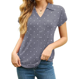 Polos a precio de venta al por mayor, polos a medida para mujer, servicio OEM, polos de talla grande para mujer - Product Image 4
