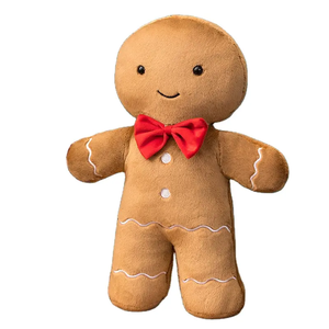 Coussin de Noël en peluche éducatif personnalisé vert et blanc non toxique, jouet promotionnel pour fête de fin d'année, logo personnalisé - Product Image 5