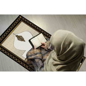 Gold Prayer <b>Rug</b>, Beige Prayer <b>Rug</b>, Religious <b>Rug</b>, Printed <b>Rug</b>,Nonwoven <b>Thin</b> <b>Rug</b> - Product Image 5