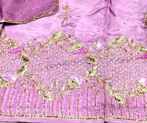 Diseñador moderno bordado a mano hermosa fiesta desgaste Trajes de seda moda india-estilo tradicional hacia adelante sin costuras - Product Image 3