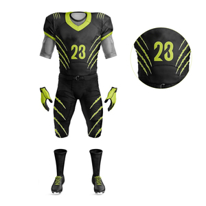 Design personnalisé uniforme de football américain de haute qualité à prix réduit quantité minimale de commande expédition rapide stock maillot de football américain - Product Image 2