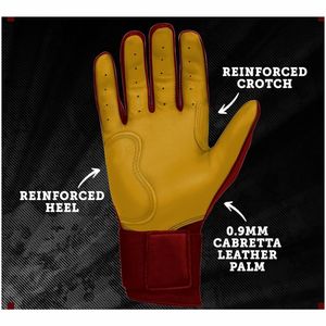 Guantes de bateo de béisbol y sóftbol sublimados transpirables para hombres personalizados Fabricante de fábrica Technics impresos - Product Image 2