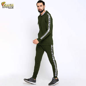 High Quality Men's Plus Size Tracksuit Breathable Quick Dry Windproof <b>Beaded</b> with Custom Logo Manufacture Plus Size Sweat Suits - Product Image 3