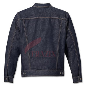 Veste Boxy en jean pour hommes à séchage rapide en gros à vendre en ligne Veste Boxy en jean en coton pour hommes - Product Image 3