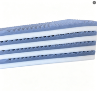 7-Zonen Memory Foam Weiche Matratze Gel-Infundierter Topper Druckentlastend mit Atmungsaktivem Stoff