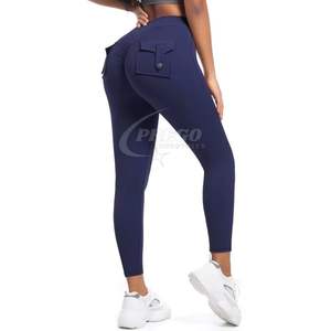 Leggings de Compresión Deportivos para Mujer con Logotipo Personalizado al por Mayor, Ropa Deportiva para Mujer, Pantalones de Yoga de Alta Elasticidad con Bolsillos, Nuevo - Product Image 6