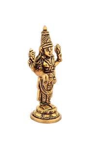 รูปปั้นทองเหลืองขัดเงารูปปั้นบาลาจิรูปปั้นโลหะสลักสำหรับตกแต่งบ้าน - Product Image 4