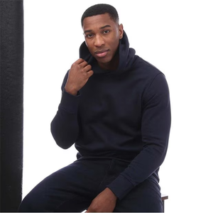 Sweat à capuche homme sans poche kangourou Sweat à capuche court Tendance Tenue décontractée Sweat à capuche en polaire lourde sans fermeture éclair pour l'hiver - Product Image 5