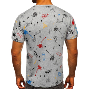 La última Camiseta con estampado de sublimación, ropa de verano para hombre, camiseta sublimada de Color personalizada para hombre a precio barato - Product Image 2