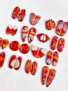 หินอัญมณีคู่ขัด norina Jasper คู่อัญมณีเกรดเยี่ยมขายส่งสำหรับการทำเครื่องประดับ - Product Image 2