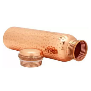 Nouvelle bouteille de cuivre martelé poli à la main de luxe de style nouveau pour prix de gros qualité d'exportation Design Vintage - Product Image 2