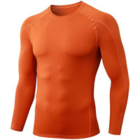 Maillot de compression personnalisé anti-UV pour MMA, respirant, séchage rapide, manches longues, surf/entraînement, personnalisable