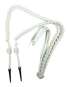 Aiguillette de Alta Calidad para Uniformes de Oficiales con Hilo de Oro y Puntas Metálicas, Color Personalizado para Uniformes Ceremoniales - Product Image 4