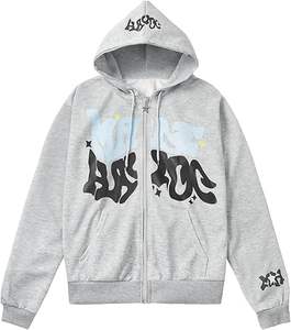 Sudadera con Capucha de Moda Otoño Invierno, Bolsillo Grande, 380g, Gruesa, Holgada, con Capucha, Estampado, para Todo Tipo de Temperamento - Product Image 4