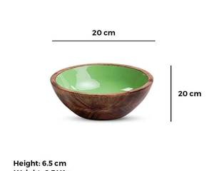 Cuenco redondo de flamenco con estampado de esmalte de madera multicolor de gran venta 2023 al por mayor de La India POR STAR CRAFTS INDIA - Product Image 5