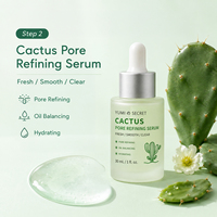 Sérum hydratant doux au collagène de cactus OEM avec acide hyaluronique, apaisant, anti-âge et exfoliant pour le visage