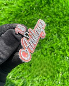 Lujoso diamante VVS D Moissanite plata esterlina con colgante de letra Q personalizado chapado en oro amarillo colgantes personalizados de moda - Product Image 4