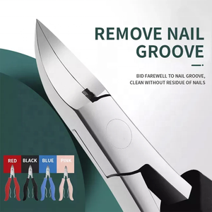 Cortador de uñas de acero metálico resistente de alta calidad con junta de regazo de mango largo y hoja de borde afilado de doble resorte para dedos - Product Image 5