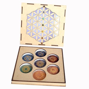 Fengshui énergie de guérison Galaxy Gravé Reiki Set Acheter 7 chakra reiki cristaux de guérison ensemble de pierres précieuses générateur d'énergie naturelle - Product Image 4