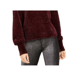 Maglione da Donna Michael Kors Viola a Maniche Lunghe Stile Coreano Casual Traspirante con Stampa Logo Frontale Invernale Taglia XL - Product Image 3