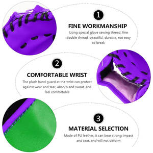 Prix d'usine Gants de softball Gants de baseball en cuir Gants de baseball et de softball en cuir de haute qualité - Product Image 3