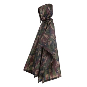 Chubasquero de poliéster 2025 industrial hecho a medida OEM 100%, Con cremallera larga chaqueta impermeable, cortavientos con capucha, temporada de lluvia para exteriores - Product Image 3