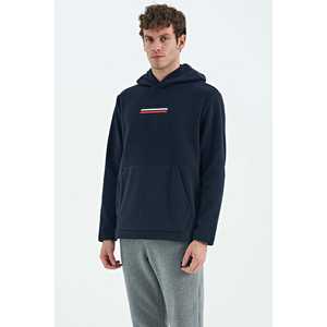 Sudadera de Forro Polar Azul Marino para Hombre 88301 Hecha de Material de Poliéster/Algodón Marca Hern - Product Image 6