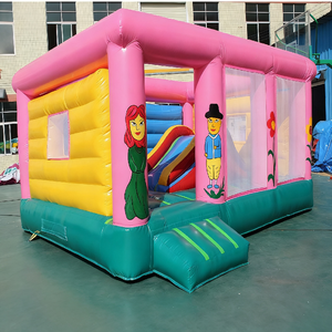 Nuovo grande castello gonfiabile parco giochi per bambini attività all'aperto arrampicata scivolo trampolino di rimbalzo casa attrezzature per divertimento - Product Image 2