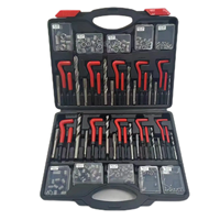 261pcs Outil de réparation de filetage HSS Drill Helicoil Kit avec boîtier en plastique
