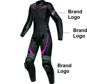 Traje de carreras de cuero Traje de moto de cuero de vaca de alta calidad Traje de moto de cuero para hombres y mujeres - Product Image 1