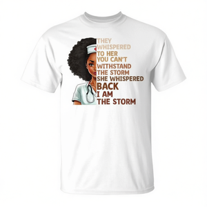 T-shirt Orgogliosa da Infermiera Afroamericana per il Mese della Storia Nera - Prodotto Promozionale - Product Image 3