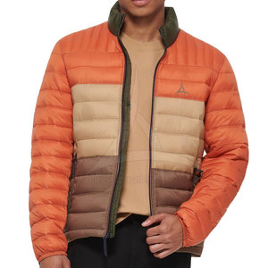 High Quality Breathable Casual <b>Men's</b> Winter Puffer <b>Jacket</b> with Hooded Design Zipper Closure Stand Collar Front Logo-Best Selling - Product Image 2