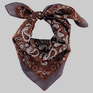 Customize Logo Double Sided Printed Square Cotton Casual <b>Bandana</b> Scarf Lightweight Four Seasons Fashion Headwear - Product Image 5