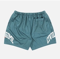 Shorts de basketball en maille pour hommes, personnalisables avec logo, haute qualité, respirants, séchage rapide, en polyester tricoté, avec cordon de serrage, vente en gros, 5 pouces