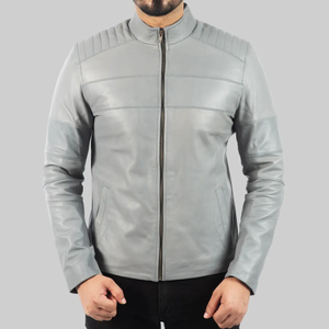 Solid Color Casual Wear <b>Men</b> <b>Leather</b> <b>Jacket</b> Streetwear New Fashion Comfortable <b>Men</b> <b>Leather</b> <b>Jacket</b> - Product Image 1