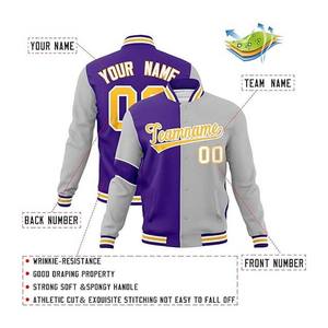 Chaqueta de béisbol Varsity Letterman abrigo de bombardero ligero con diseño personalizado chaqueta de béisbol universitaria para hombres - Product Image 3