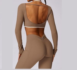 ชุดโยคะออกกำลังกายสำหรับผู้หญิงออกแบบได้ตามต้องการ: ชุดเล่นโยคะวัสดุแข็งแรงทนทานชุดออกกำลังกายในยิมฟิตเนส - Product Image 6