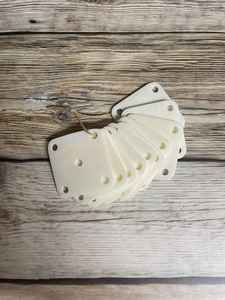 Cartes de tissage d'os Boutons de manchette polis et sculptés - Product Image 3