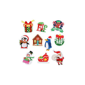 แผ่นเหล็กปักลายคริสต์มาสสำหรับคริสต์มาสแผ่นรีดติดตามสั่ง - Product Image 1