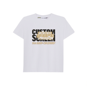 T-shirt unisex 210GSM 100% cotone casual oversize con stampa serigrafica personalizzata, modello Dried - Product Image 2
