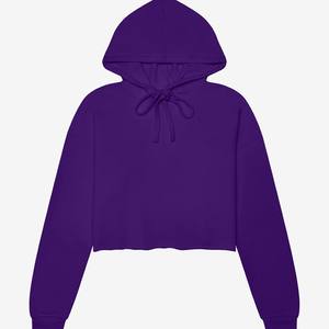 เสื้อฮู้ดครอปคอตตอน100% 480-500 GSM วินเทจสำหรับผู้หญิงดีไซน์ออกแบบได้ตามที่ต้องการ - Product Image 5