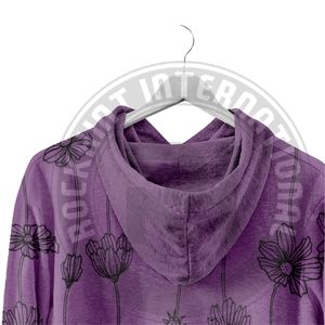 Sudadera Holgada con Capucha para Mujer, Color Sólido, con Logotipo Frontal, para la Temporada de Invierno - Product Image 4