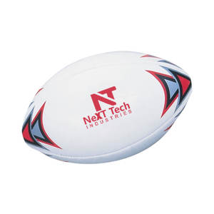 Logotipo personalizado Venta caliente Heavy Duty Professional Fabricado en fábrica Balón de rugby duradero Ecológico Balón de rugby profesional - Product Image 3