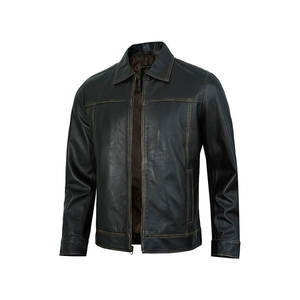 Disponible en el precio más vendido Chaqueta de cuero para hombre Chaqueta de cuero Diferentes colores - Product Image 5