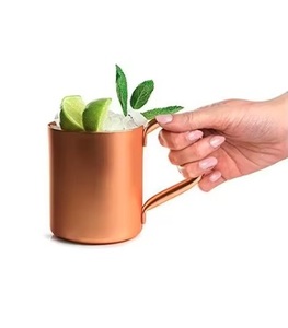 Handcrafted Pure Copper <b>Mug</b> With Shiny Polished Surface For Moscow Mule Cocktails At Wholesale Price Top Trending - Product Image 4