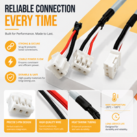 موصل JST ثلاثي الأطراف مع كابل 22AWG، وصلة ذكر وأنثى لشريط LED وسيارات التحكم عن بعد وحزم بطاريات الطائرات بدون طيار