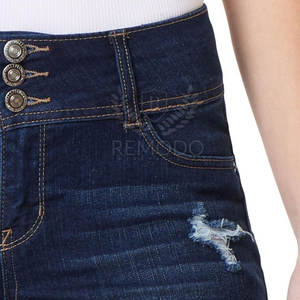 Short en jean pour femme fabriqué au Pakistan Nouveau style Short en jean pour femme fabriqué sur mesure à vendre - Product Image 5