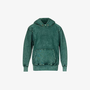 Luxe lourd 500gsm éponge coton fondu pierre lavé pull hommes sweats à capuche surdimensionné impression personnalisée Logo lavage acide hommes sweats à capuche - Product Image 5