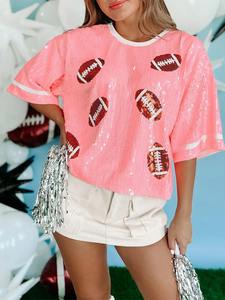 Plus Size, Cotton / Bamboo Fiber Dear-Lover High Quality <b>Christmas</b> Claus Pattern Vintage Crewneck Graphic Printed <b>Women</b> <b>TShirts</b> - Product Image 4